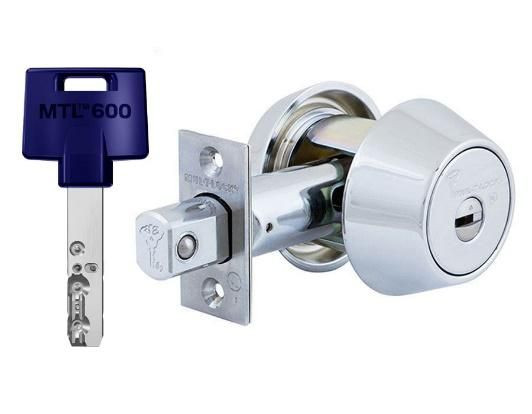 Замок Дед-Болт Mul-T-Lock MTL600 /Interactive+ Никель-сатин