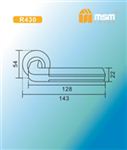 Ручки раздельные MSM R430 SB/PB ( Матовая латунь/Полированная латунь) на круглом основании