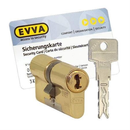 Цилиндр Evva 3KS 112 мм 31x81 ключ-ключ (латунь)